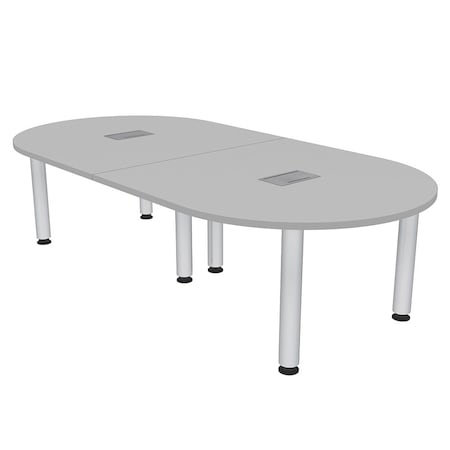 Skutchi Designs 45 in W, 96 in L, 29 in H, Engineered Wood Top, Grey H-RAC-4693-PT-01-EL
